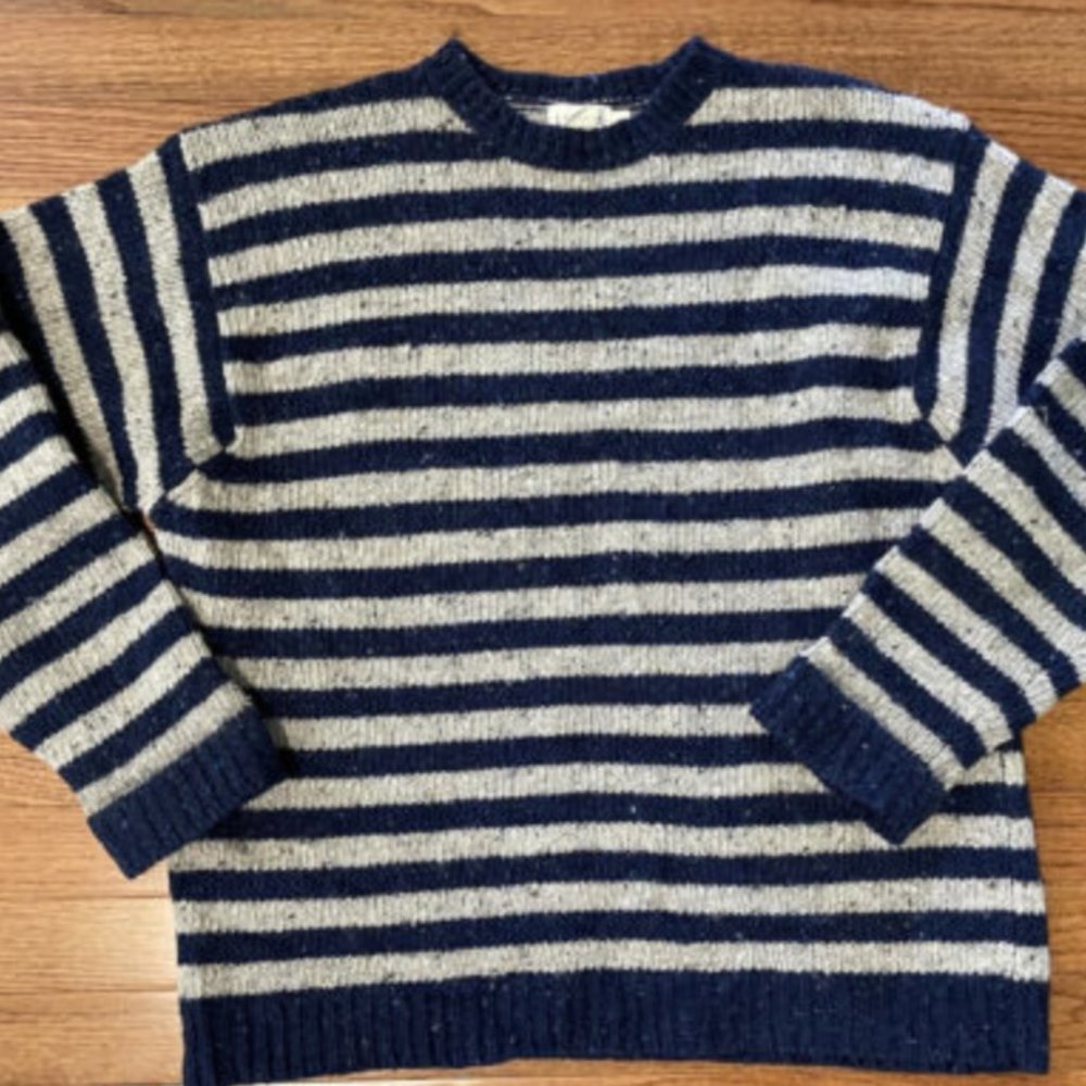 Vintage J Crew Striped Wool Oarsman Sweater